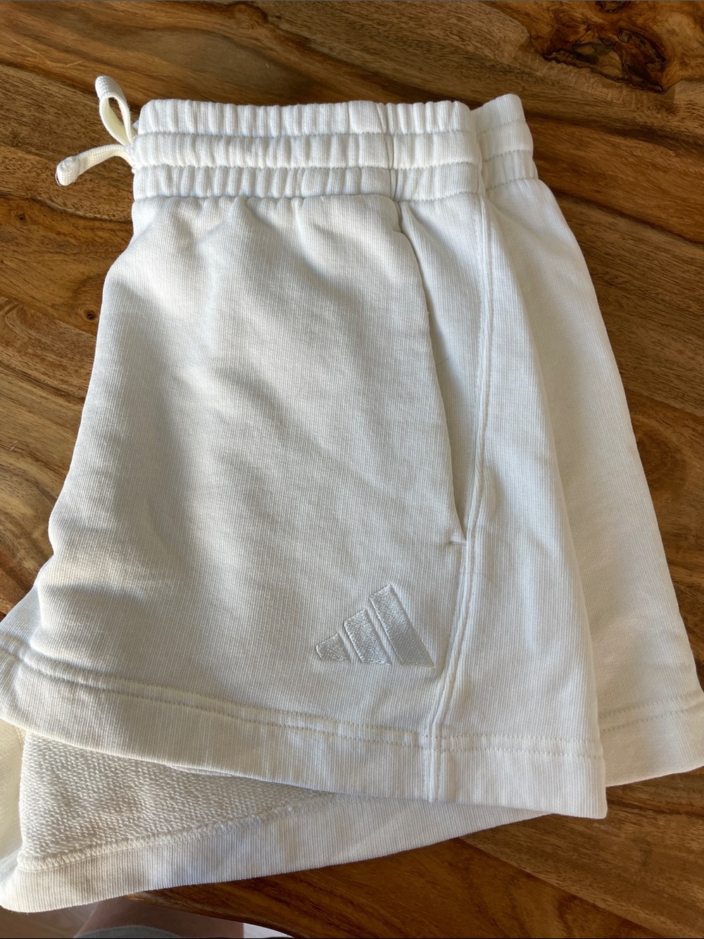 adidas White Womens' Athletic Shorts All SZN